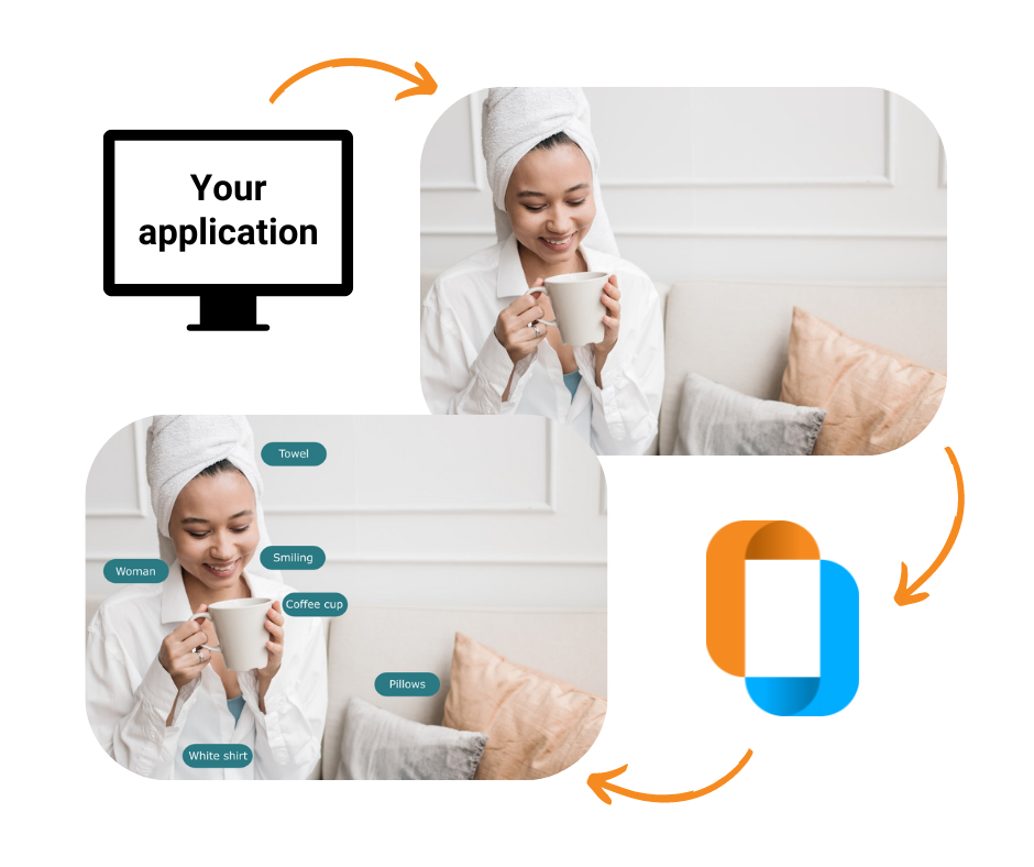 Boceto de una aplicación que incorpora la API PiktID