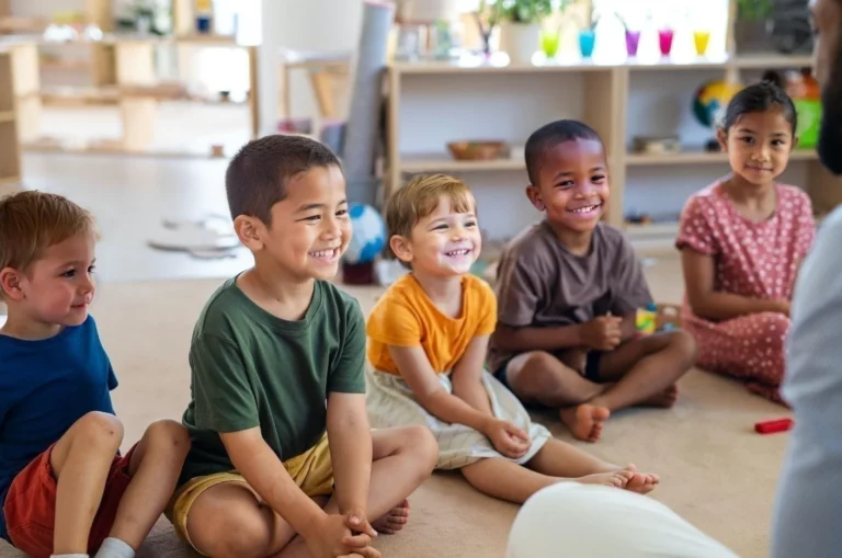 Bild mit fünf Kindern