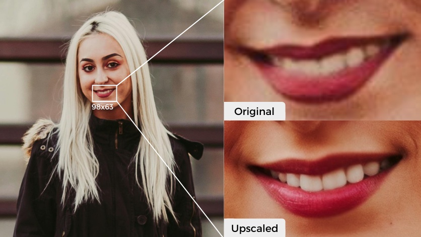 SuperID - Kreative Vergrößerung einer Dame