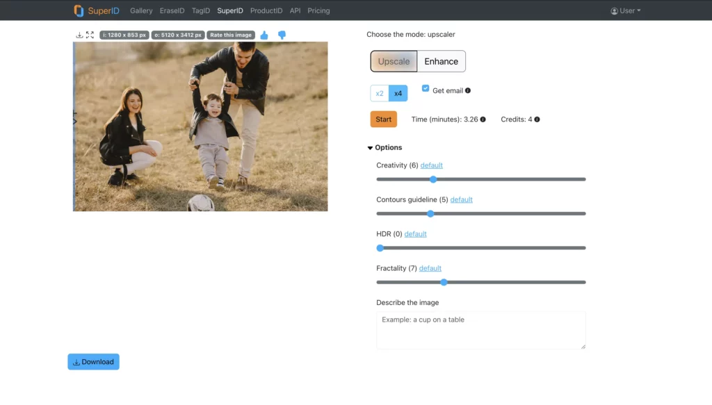 Résultat du téléchargement d'Image Quality Fixer - Upscaler