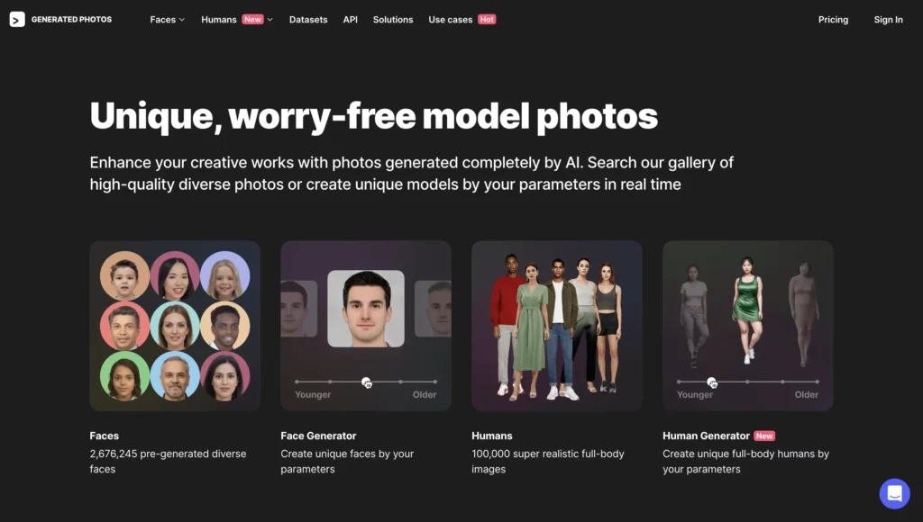 Generated Faces è elencato come il 2° generatore di volti perfetti per il 2024