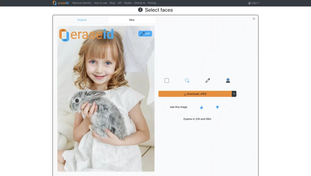 Regolazione facciale AI