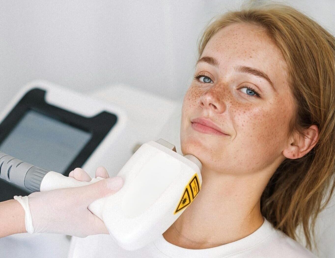 woman at the doctor examination