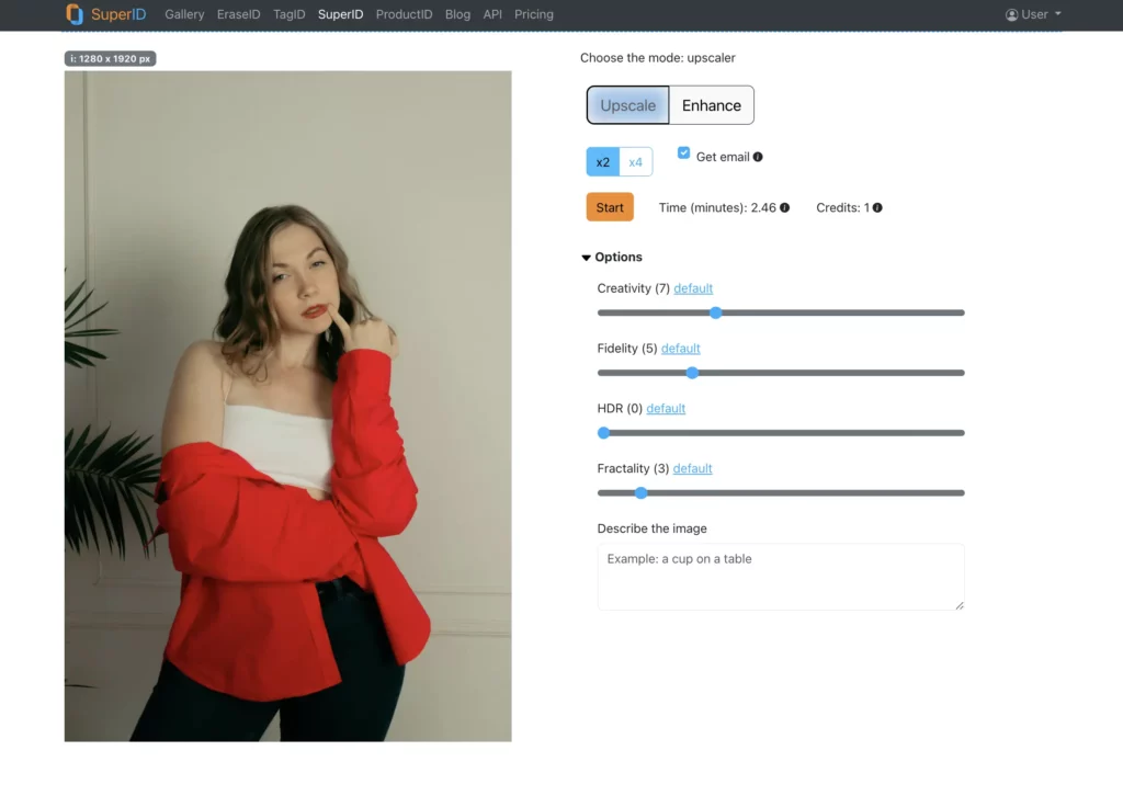 IA qui améliore la qualité de l'image en utilisant SuperID