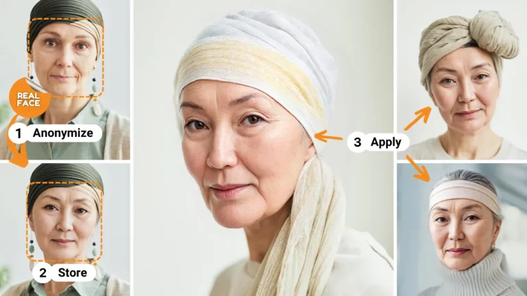 Generador de IA de personajes utilizado en una imagen de una anciana