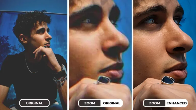 Amélioration de la qualité photo grâce à l'IA de SuperID sur une image d'un garçon