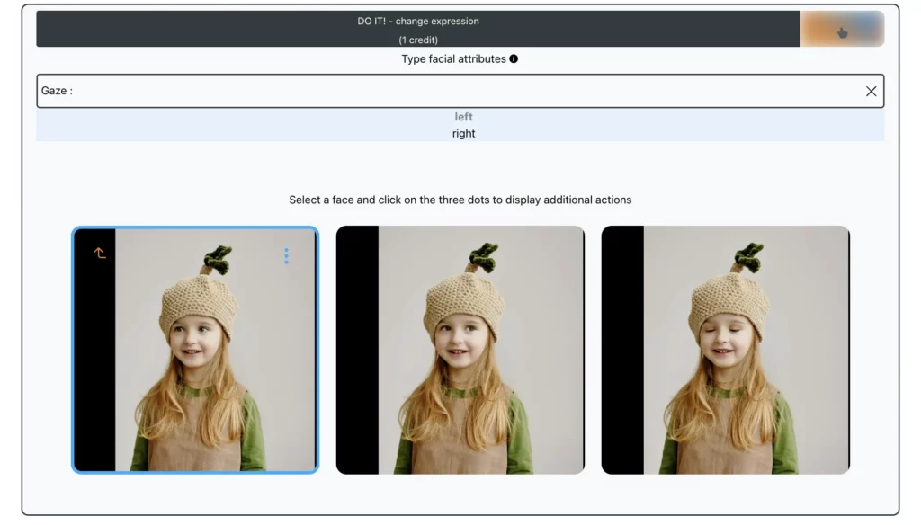 screen shot of EraseID change expression, kid