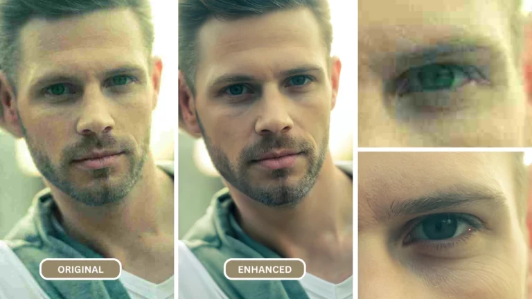 Image claire de l'IA d'un homme barbu portant un t-shirt blanc et une veste grise tout en regardant la caméra