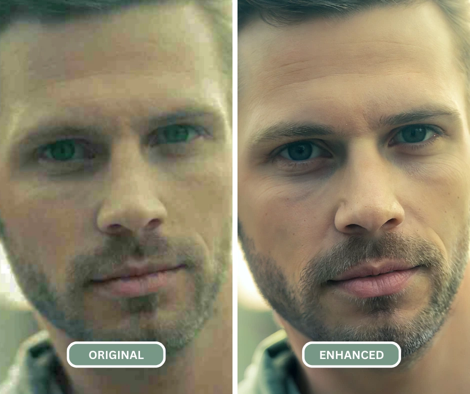 Image claire de l'IA d'un homme barbu