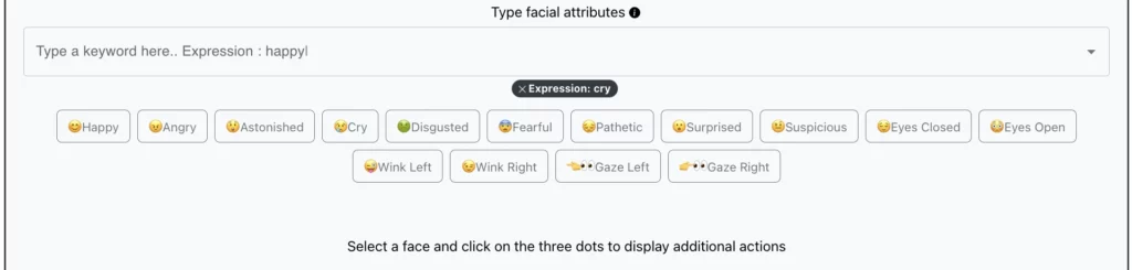 fonctionnalité de modification des expressions par EraseID et utilisation des expressions Cry