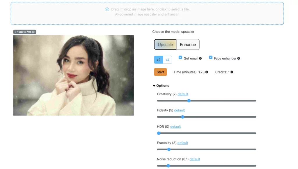 Téléchargement d'une image sur SuperID pour la mettre à l'échelle