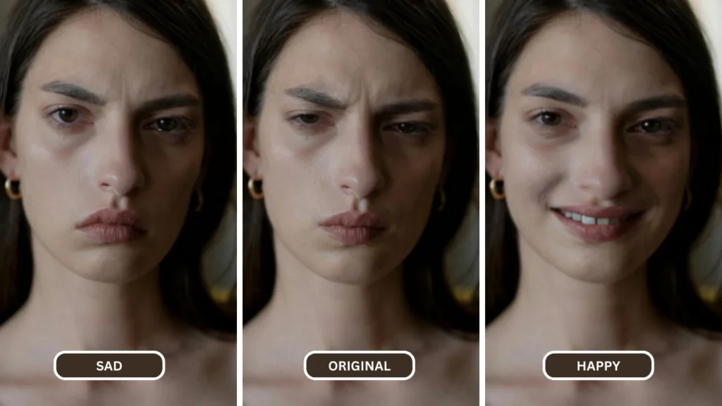 Varias expresiones creadas con la ayuda de la función de cambio de expresión de EraseID