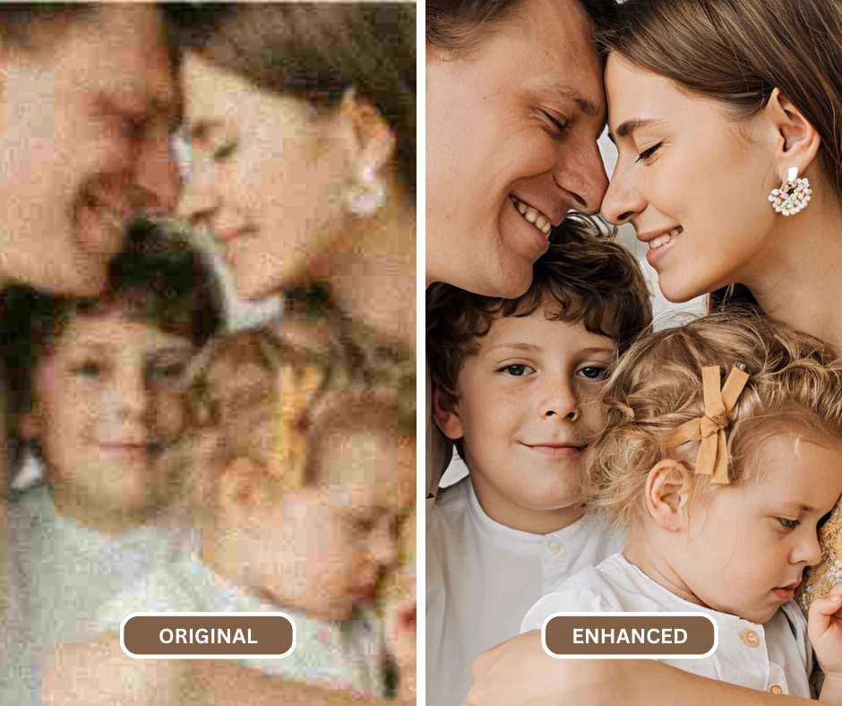 meilleur convertisseur d'image et optimiseur utilisant SuperID sur une photo de famille