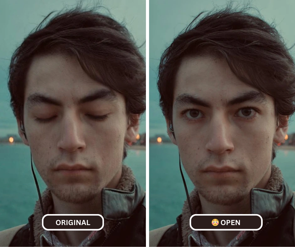 ragazzo con i capelli lunghi e le cuffie collegate mentre scatta un selfie