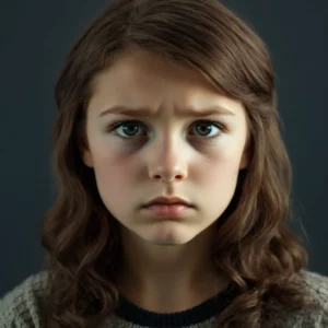 Peinado rizado de niña