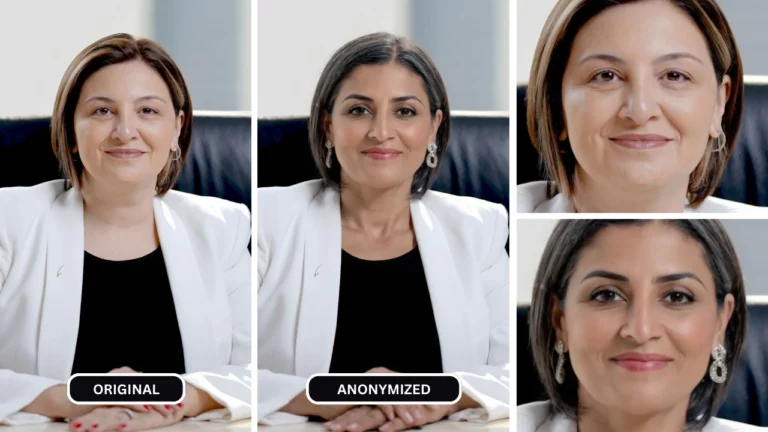 Quale sfida deve affrontare l'intelligenza artificiale generativa rispetto ai dati, chiaramente condivisa tramite l'immagine di una donna in blazer bianco