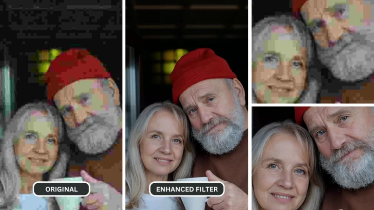 Une vieille femme aux cheveux gris avec un vieil homme à la barbe blanche et au bonnet rouge prenant une photo ensemble en couple