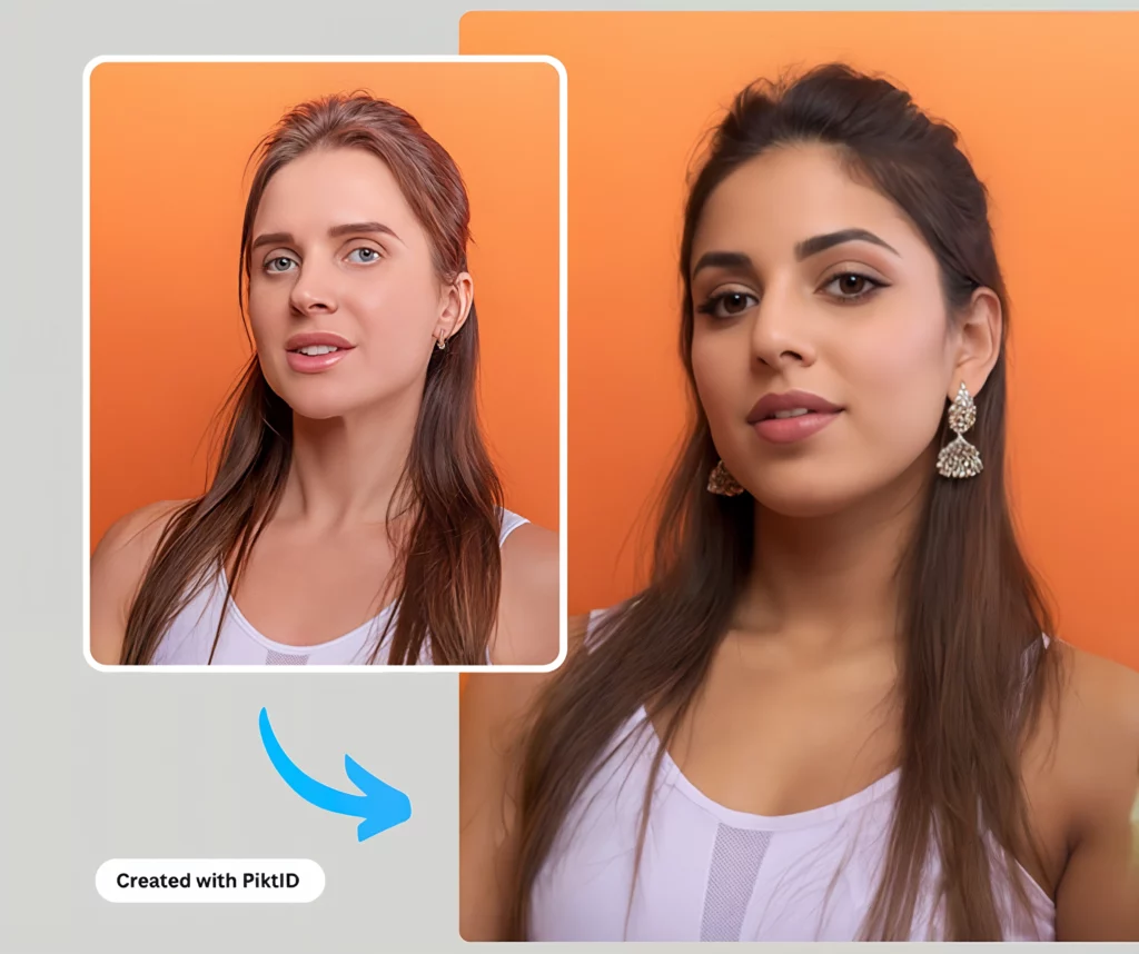 Erstellen einer Identität einer asiatischen Frau mit der Funktion „Person generieren“ von PiktID