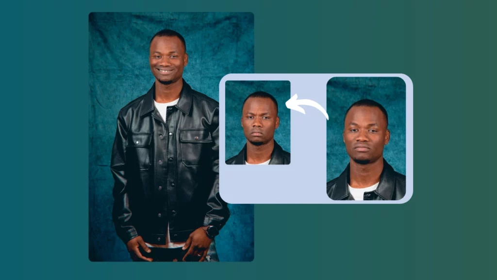 A portrait of a young Black man wearing a casual t-shirt and jacket, showing smooth skin tones and subtle digital enhancements. The image demonstrates modern face retouching techniques focusing on natural texture retention.