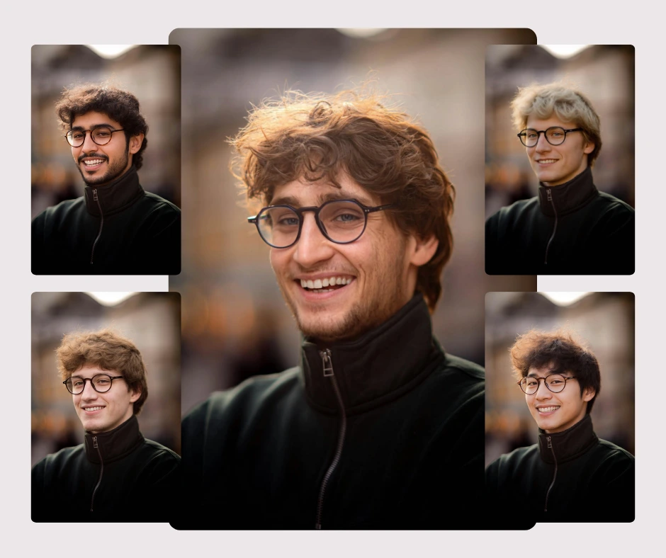 Elegante modelo masculino generado por IA, vestido con una sudadera con capucha negra minimalista, que muestra las tendencias de moda urbana y el estilo masculino monocromático.