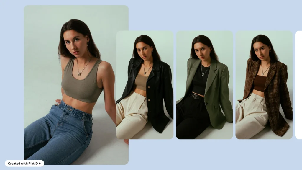 KI-Technologie aus der Modebranche hilft Frauen bei der Wahl zwischen lässigem Denim und einem schicken Schwarz-Weiß-Outfit. Virtuelles Styling zeigt, wie KI die Outfitauswahl vereinfacht.